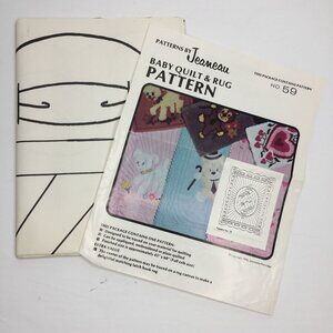 Patterns by Jeaneau Baby Quilt & Rug Pattern No 59 Project Design Full Crib Size